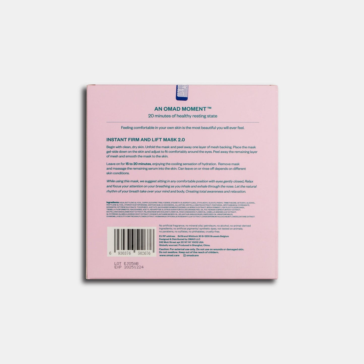 OMAD Instant Firm and Lift Mask 2.0 Sheet Masks 100 PC OMAD