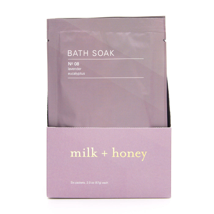 Bath Soak Nº 08 Packets Bath Soak milk + honey Case Set of Six (2.0 oz) Packets 