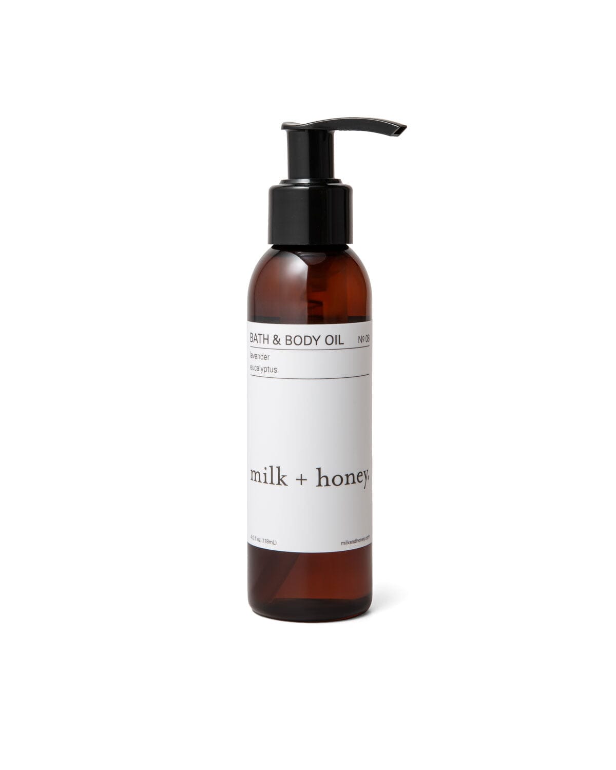 Bath & Body Oil No. 08 Bath & Body Oil milk + honey 4 fl oz 