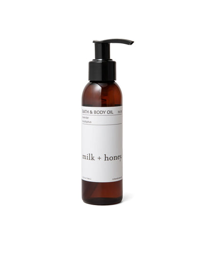Bath & Body Oil No. 08 Bath & Body Oil milk + honey 4 fl oz 