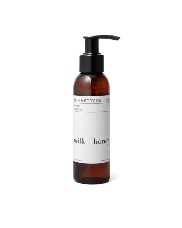 Bath & Body Oil No. 08 Bath & Body Oil milk + honey 4 fl oz 
