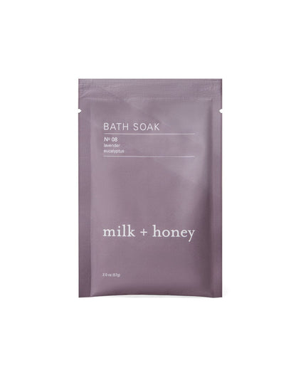 Bath Soak No. 08 Packets Bath Soak milk + honey 2 oz Single-Use Packet 