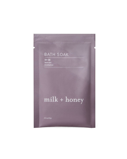 Bath Soak No. 08 Packets Bath Soak milk + honey 2 oz Single-Use Packet 