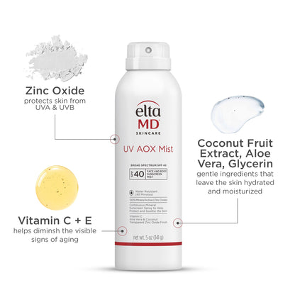 EltaMD UV AOX Mist SPF 40 EltaMD 
