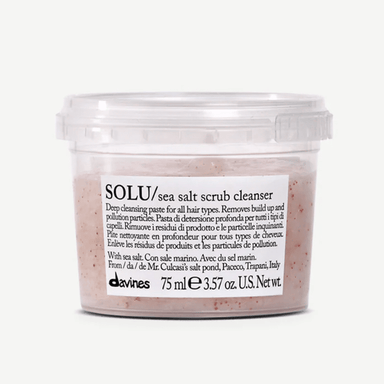 Essential Solu Sea Salt Scrub Cleanser 100 PC Davines 75 ml 3 oz 