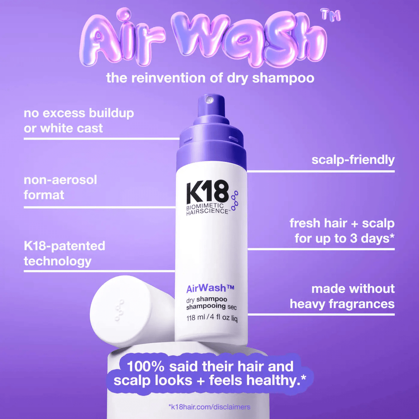 K18 Air Wash Dry Shampoo dry shampoo K18 