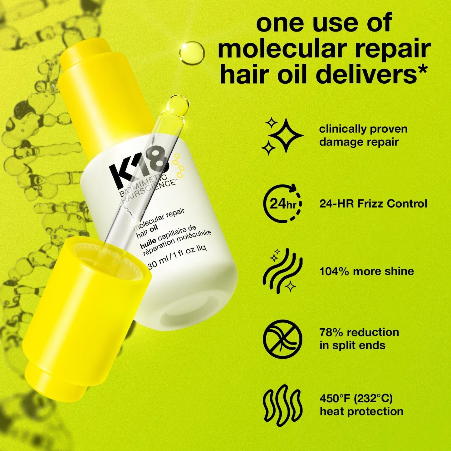 K18 Molecular Repair Hair Oil Hair Treatment K18 