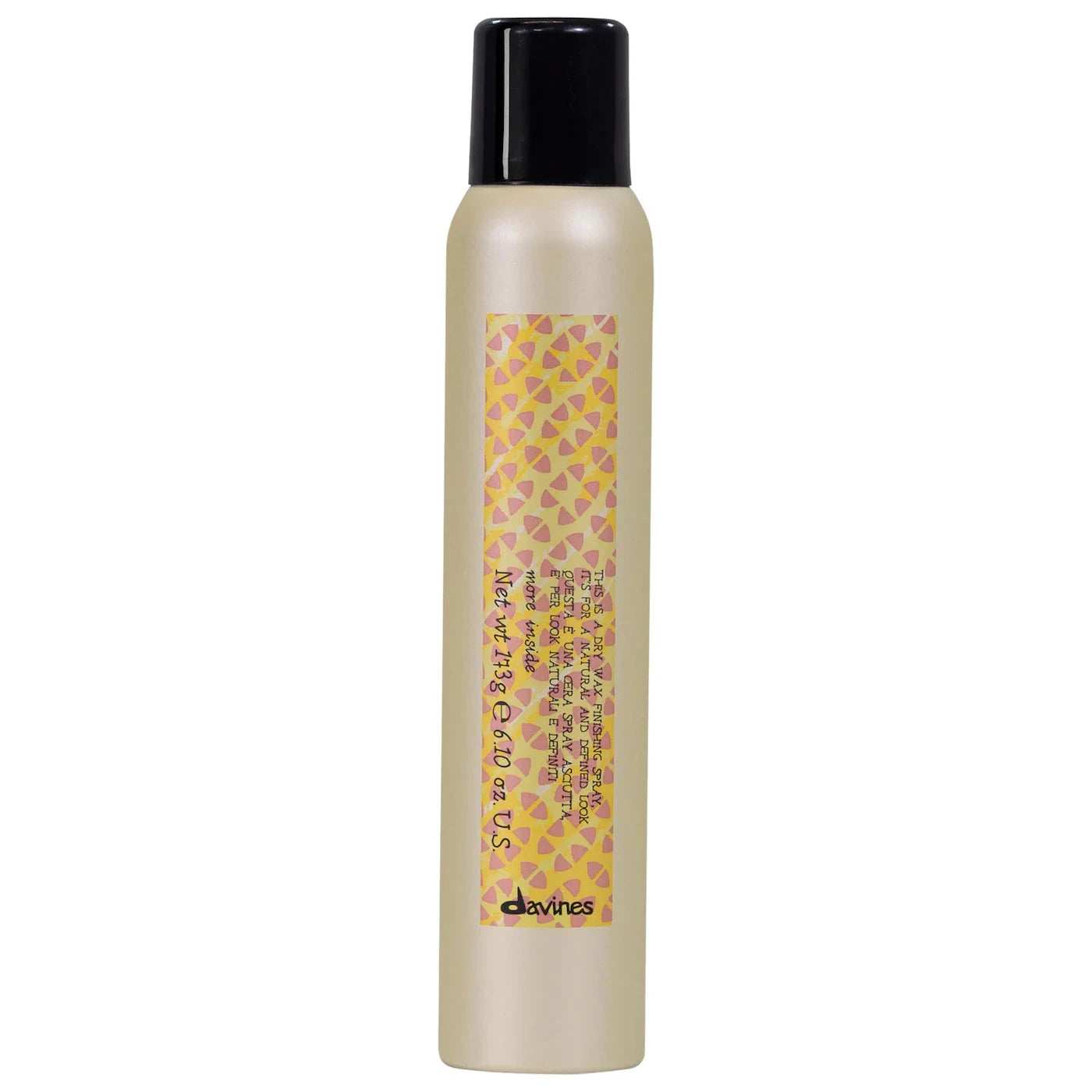 More Inside This is a Dry Wax finishing spray Hair Styling Davines 