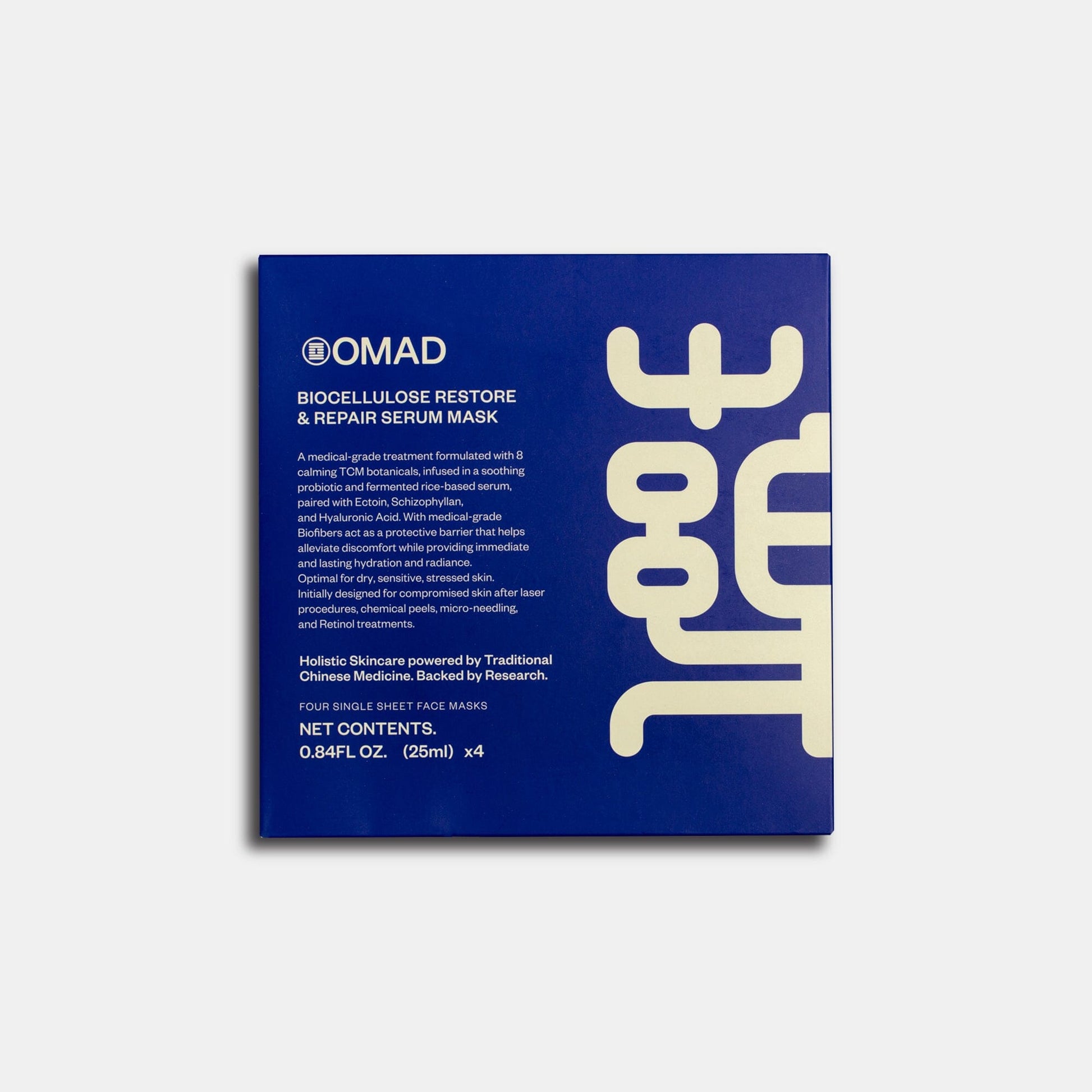 OMAD Biocellucose Restore and Repair Serum Sheet Masks 100 PC OMAD 4 sheets 25 ml per sheet 