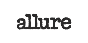 The word 'allure' in a black, typewriter-style lowercase font centered on a plain white background.