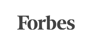 The word 'Forbes' appears in dark gray serif lettering centered on a plain white background.