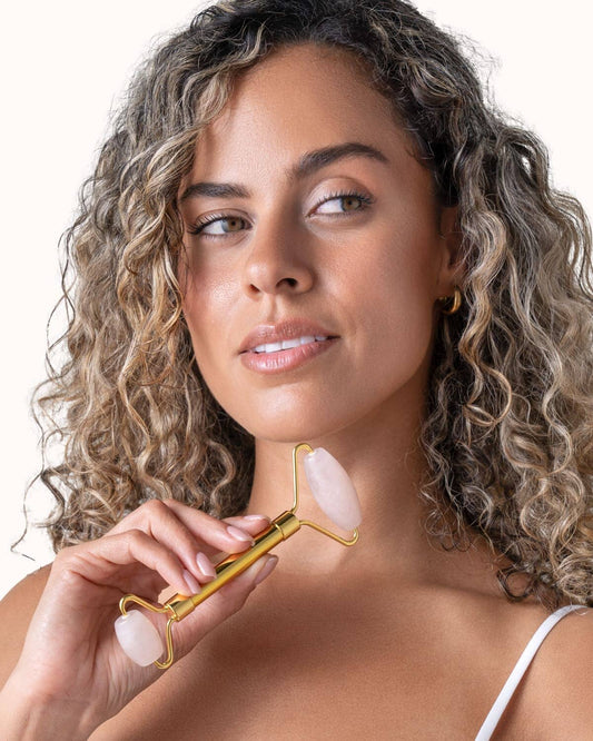 Rose Quartz Facial Roller Tools milk + honey 