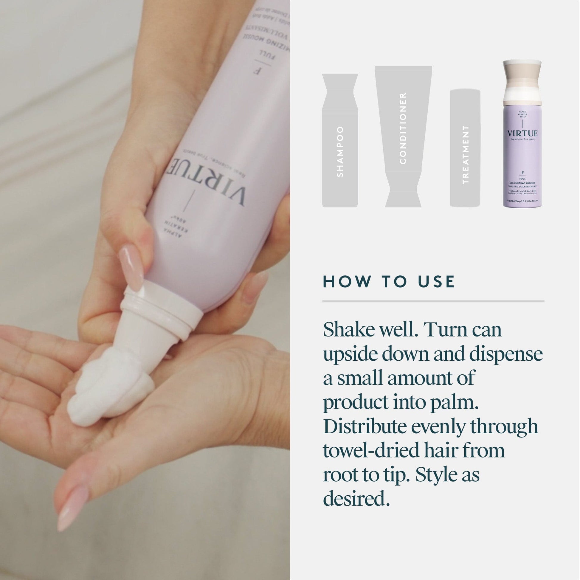 Virtue® Volumizing Mousse Styling Virtue Labs 