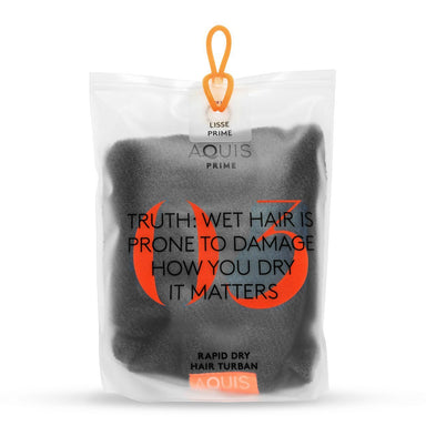 AQUIS Rapid Dry Lisse Hair Turban AQUIS Black 