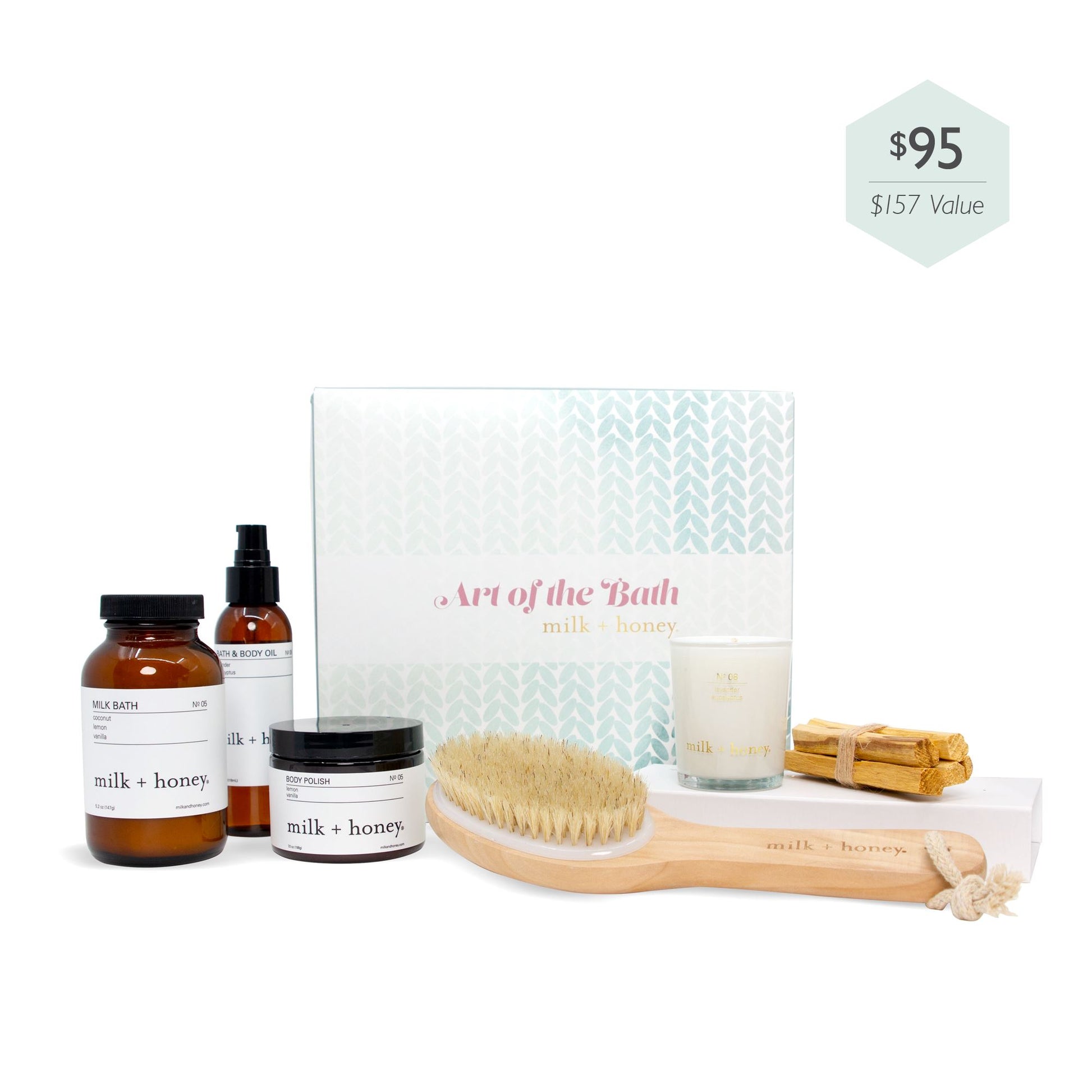 Z - Art of the Bath Set 100 PC milk + honey Gift Box 