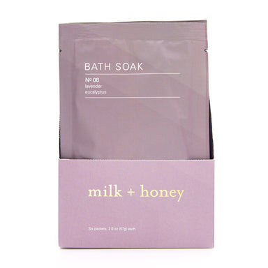Bath Soak, Nº 08 Packets Bath Soak milk + honey 