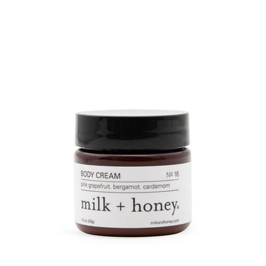 Body Cream, Nº 16 Body Cream milk + honey 1 oz 