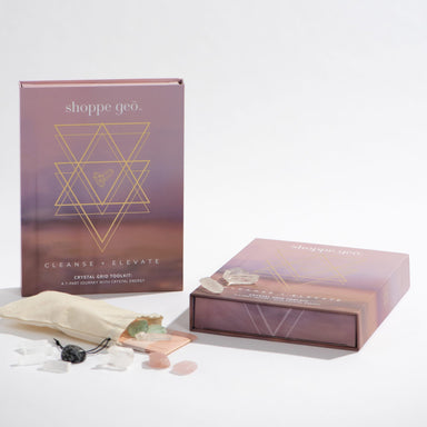 GeoCentral Cleanse + Elevate Crystal Grid Gift Set GeoCentral 