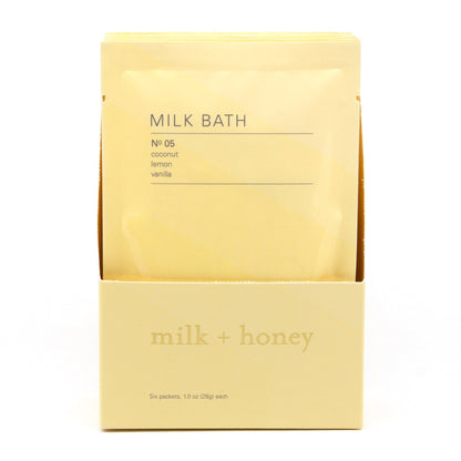 Milk Bath, Nº 05 Packets milk + honey Case Set of Six (1 oz) Packets 